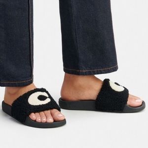 Coach fuzzy slides new inbox